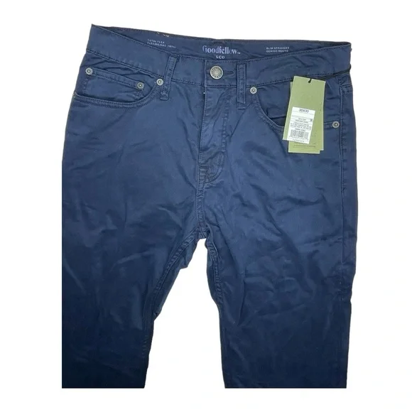 Men's Goodfellow & Co Slim Straight
Total Flex Jeans Xavier Navy Size 30x30 - Picture 2 of 5